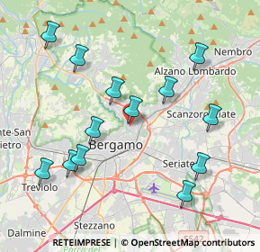 Mappa Via Alberico da Rosciate, 24124 Bergamo BG, Italia (4.16385)