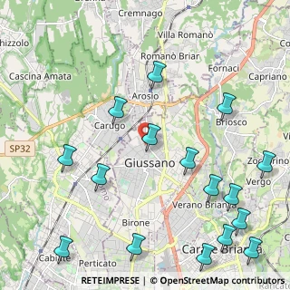 Mappa Via Isonzo, 20833 Giussano MB, Italia (2.80625)