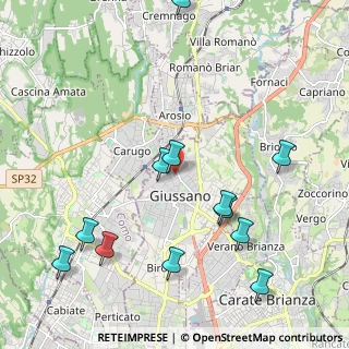 Mappa Via Isonzo, 20833 Giussano MB, Italia (2.40333)