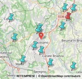 Mappa Via Isonzo, 20833 Giussano MB, Italia (4.94846)