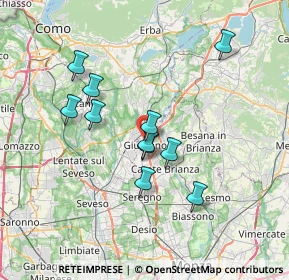 Mappa Via Isonzo, 20833 Giussano MB, Italia (6.10818)