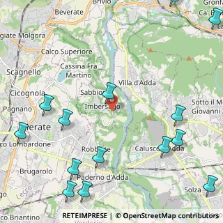 Mappa Strada Provinciale, 23898 Imbersago LC, Italia (3.15714)