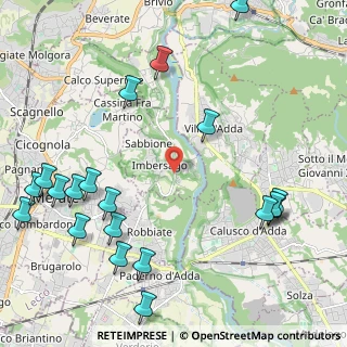 Mappa Strada Provinciale, 23898 Imbersago LC, Italia (2.8095)