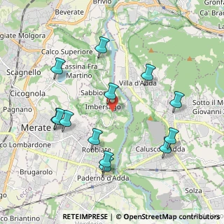 Mappa Strada Provinciale, 23898 Imbersago LC, Italia (2.09462)