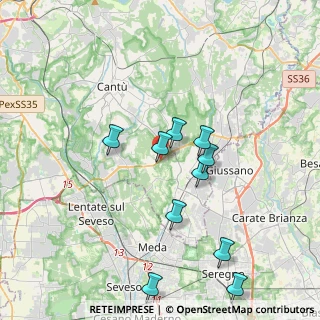 Mappa Via per Novedrate, 22066 Mariano Comense CO, Italia (3.758)