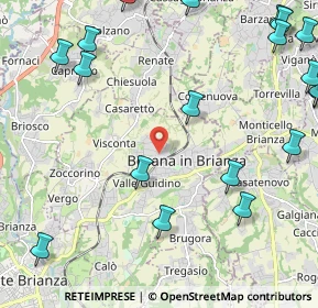 Mappa Via Giuseppe Parini, 20842 Besana In Brianza MB, Italia (3.143)