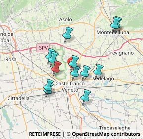 Mappa Via E. Toti, 31039 Vallà TV, Italia (6.14231)