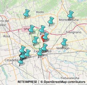 Mappa Via E. Toti, 31039 Vallà TV, Italia (7.15412)