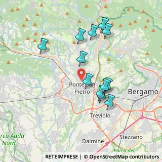 Mappa Via Gaetano Donizetti, 24030 Brembate di Sopra BG, Italia (3.4875)