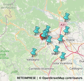 Mappa Via Camin, 36015 Schio VI, Italia (5.48091)