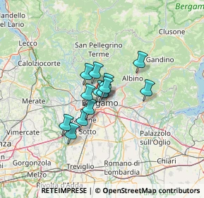 Mappa Via San Tomaso, 24124 Bergamo BG, Italia (7.86385)