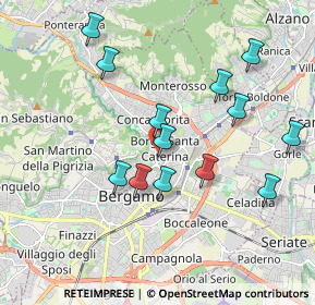 Mappa Via San Tomaso, 24124 Bergamo BG, Italia (1.83846)