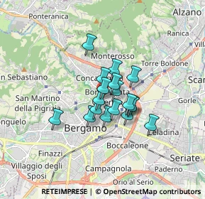 Mappa Via San Tomaso, 24124 Bergamo BG, Italia (1.03)