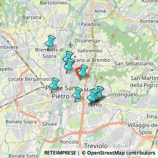Mappa Via G. Ambrosoli, 24030 Mozzo BG, Italia (1.31833)