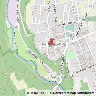 Mappa Via Molino Taglioretti, 3, 21050 Lonate Ceppino, Varese (Lombardia)