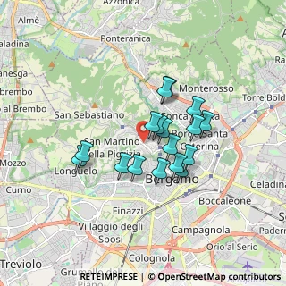 Mappa Via Arena, 24129 Bergamo BG, Italia (1.28765)