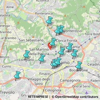 Mappa Via Arena, 24129 Bergamo BG, Italia (1.80357)