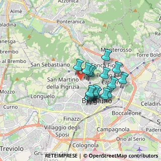 Mappa Via Arena, 24129 Bergamo BG, Italia (1.23056)