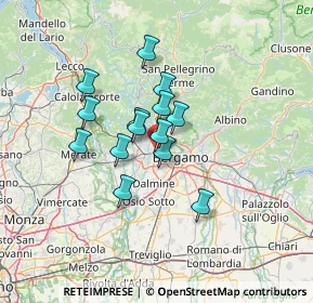 Mappa Via Don Giovanni Todeschini, 24030 Mozzo BG, Italia (9.69357)