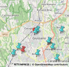 Mappa Via Giuseppe Garibaldi, 20034 Giussano MB, Italia (2.44083)