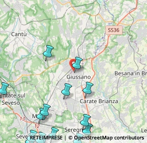 Mappa Via Giuseppe Garibaldi, 20034 Giussano MB, Italia (6.41467)