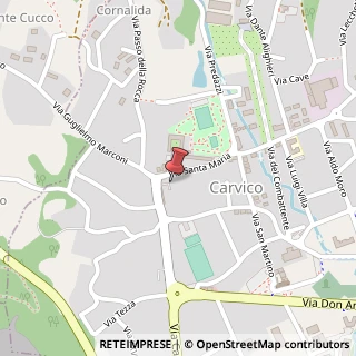 Mappa Via Giuseppe Verdi, 3, 24030 Carvico BG, Italia, 24030 Carvico, Bergamo (Lombardia)