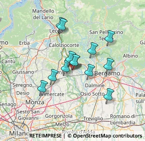 Mappa Via Giuseppe Verdi, 24030 Carvico BG, Italia (10.60231)