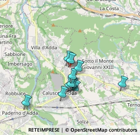 Mappa Via Giuseppe Verdi, 24030 Carvico BG, Italia (1.43417)