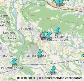 Mappa Via Giuseppe Verdi, 24030 Carvico BG, Italia (3.05462)