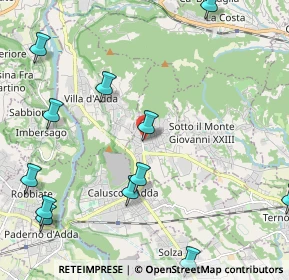 Mappa Via Giuseppe Verdi, 24030 Carvico BG, Italia (2.89692)