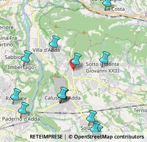 Mappa Via Giuseppe Verdi, 24030 Carvico BG, Italia (2.70333)