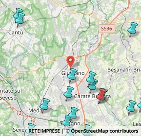 Mappa Via Diaz Armando, 20833 Giussano MB, Italia (6.6495)