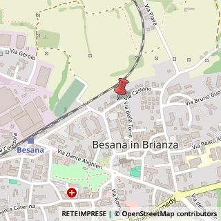 Mappa Via del Castano, 28, 20842 Besana In Brianza MB, Italia,  Besana in Brianza, Monza e Brianza (Lombardia)