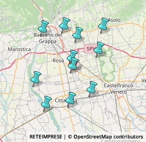 Mappa 36028 Rossano Veneto VI, Italia (6.86727)