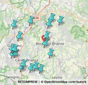 Mappa Via Giancarlo Puecher, 20842 Besana In Brianza MB, Italia (4.58333)