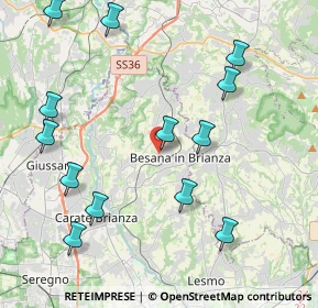 Mappa Via Giancarlo Puecher, 20842 Besana In Brianza MB, Italia (4.77538)