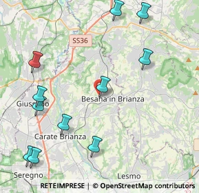 Mappa Via Giancarlo Puecher, 20842 Besana In Brianza MB, Italia (5.16273)