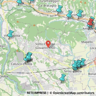 Mappa Via Fornace, 24039 Sotto il Monte Giovanni XXIII BG, Italia (3.37)