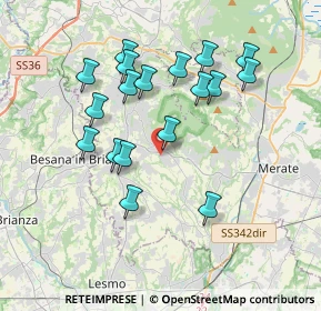 Mappa Via Primo Maggio, 23873 Missaglia LC, Italia (3.48389)