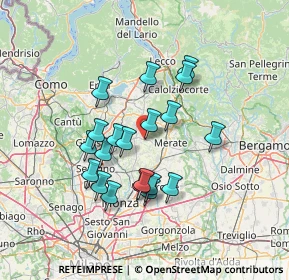 Mappa Via Primo Maggio, 23873 Missaglia LC, Italia (11.9075)