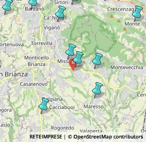 Mappa Via Primo Maggio, 23873 Missaglia LC, Italia (2.85083)