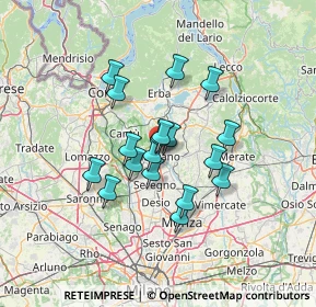 Mappa Via Marco Polo, 20833 Giussano MB, Italia (10.06889)