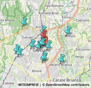 Mappa Via Marco Polo, 20833 Giussano MB, Italia (1.37533)