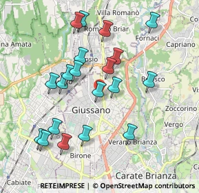 Mappa Via Marco Polo, 20833 Giussano MB, Italia (1.9035)