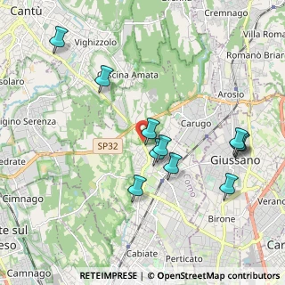 Mappa Via Tommaso Grossi, 22066 Mariano Comense CO, Italia (2.00182)