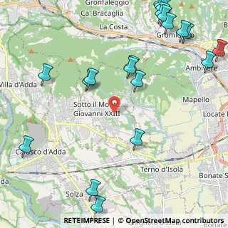 Mappa Via alle Brughiere, 24039 Sotto il Monte Giovanni XXIII BG, Italia (3.02)