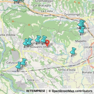 Mappa Via alle Brughiere, 24039 Sotto il Monte Giovanni XXIII BG, Italia (2.81083)