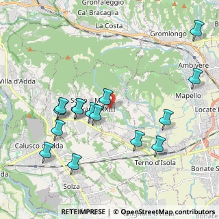 Mappa Via alle Brughiere, 24039 Sotto il Monte Giovanni XXIII BG, Italia (2.14467)