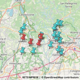 Mappa Via alle Brughiere, 24039 Sotto il Monte Giovanni XXIII BG, Italia (6.8625)