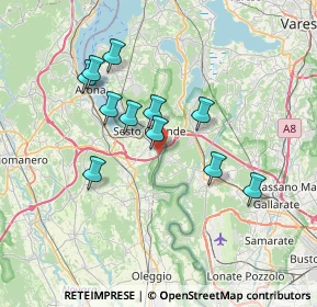 Mappa Via Vernome, 28053 Castelletto sopra Ticino NO, Italia (6.24545)